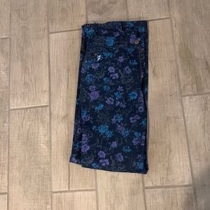 Size 12. Printed Braxton Jeans. Flower Print.